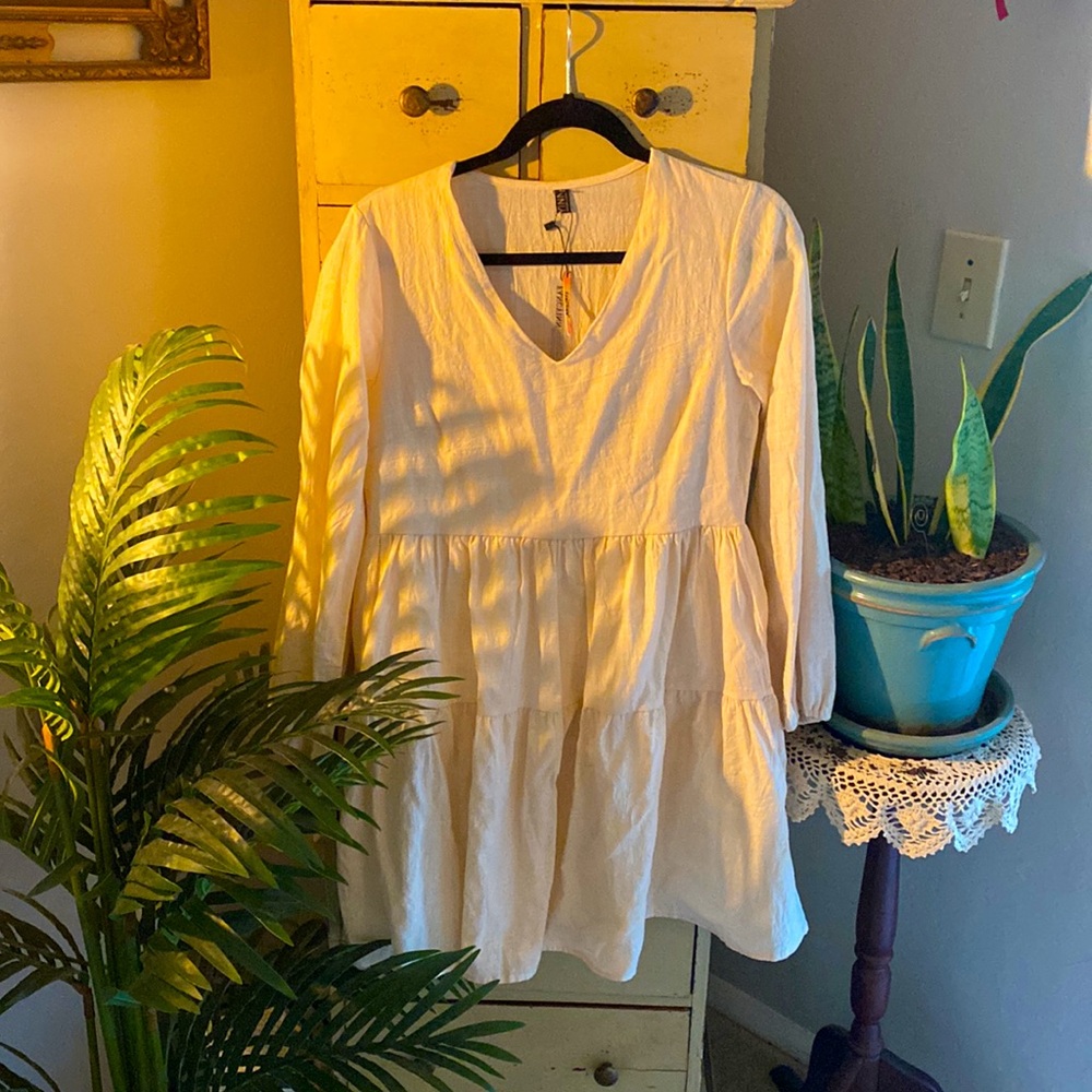 Beachy Linen Mini Dress